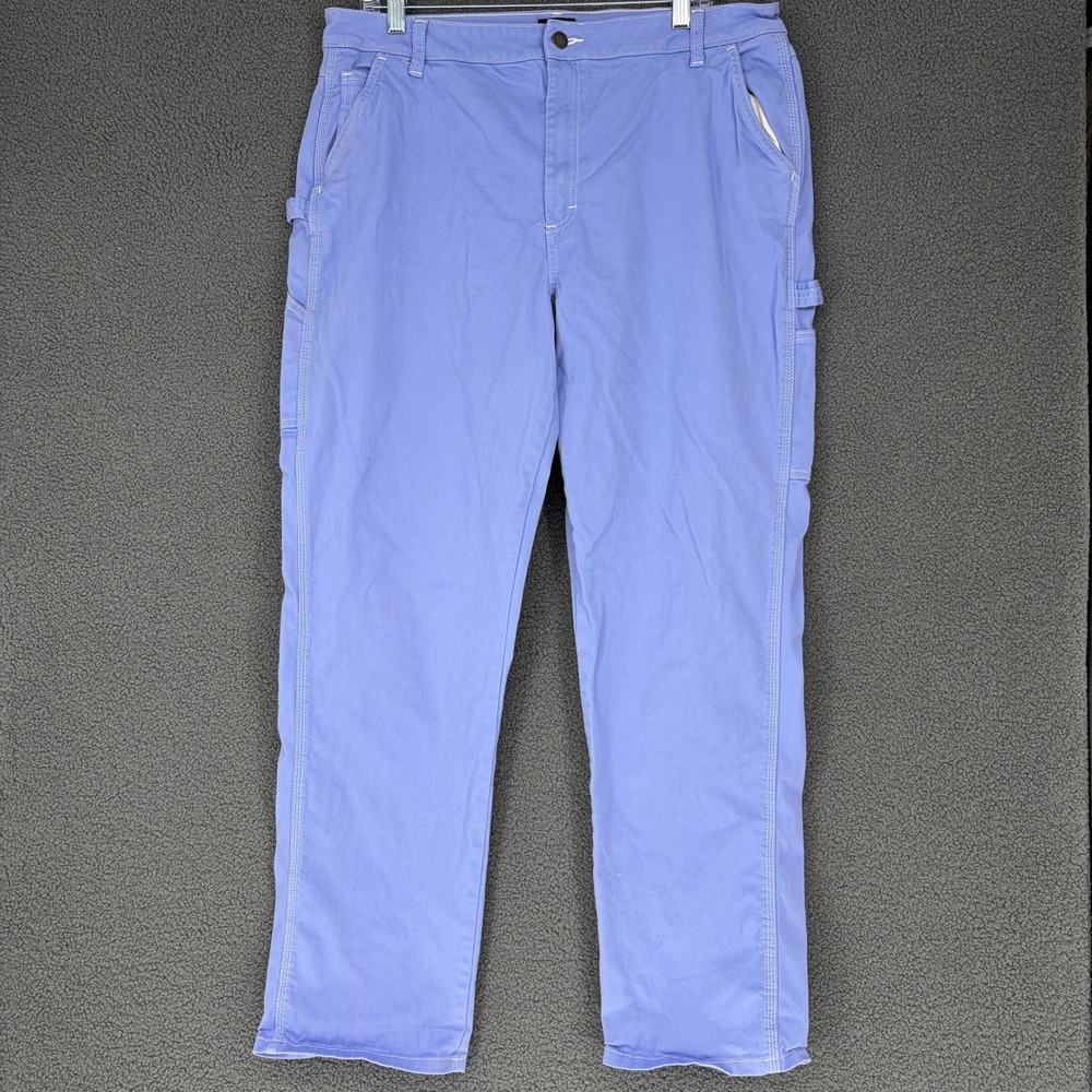 Dickies Mens Carpenter Pants 34R Periwinkle Blue Utility Workwear FPR51J2A